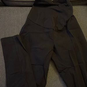 Black Business casual maternity pant